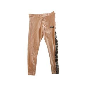 Adidas Original Joggers Sz L Women Peach Stretchy Sportswear Workout‎ Gym Yoga